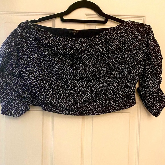 Dynamite cropped tube top with puffed sleeves - Picture 1 of 3